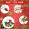 48 Pcs Christmas Craft Kits for Kids Christmas Stockings Christmas Tree Stockings Ornaments Kit Make Your Own Christmas Craft DIY Stockings Cutouts for Holiday Farmhouse Decor Handcraft Supplies